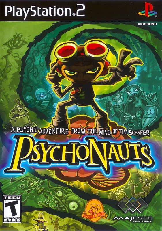 Psychonauts box art for Playstation 2