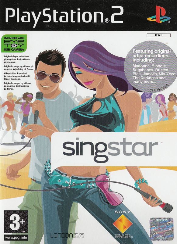 Singstar Microphones box art for Playstation 2