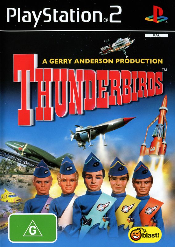 Thunderbirds box art for Playstation 2