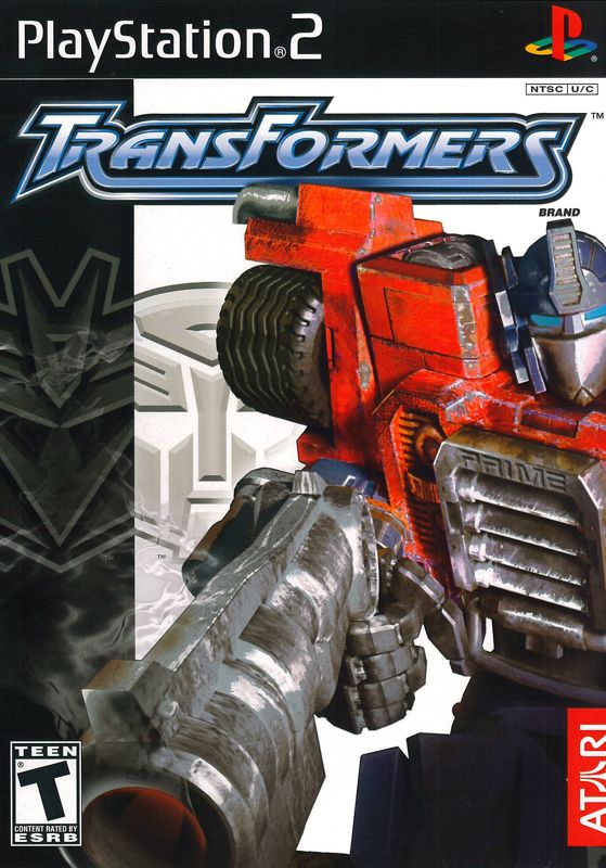 Transformers box art for Playstation 2