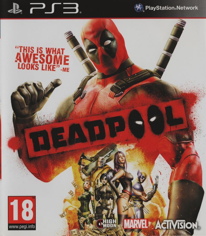 Deadpool box art for Playstation 3