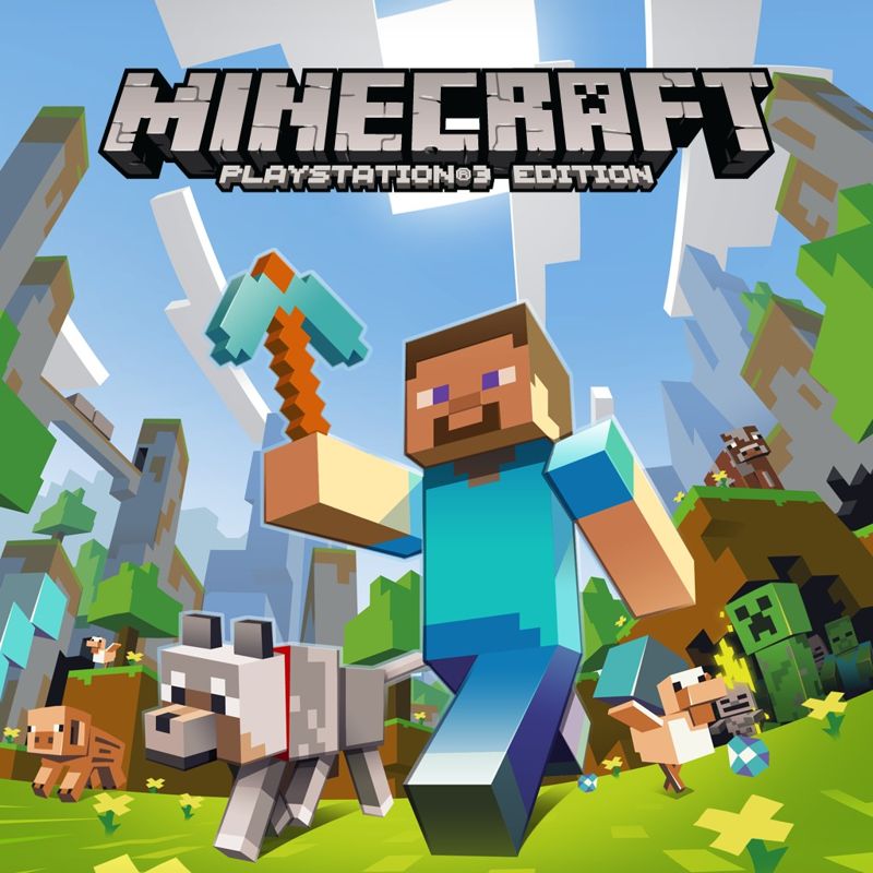 Minecraft box art for Playstation 3