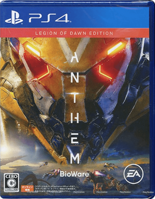 Anthem box art for Playstation 4