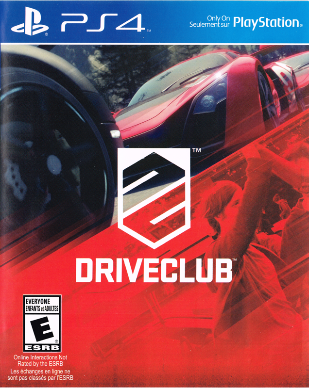 DriveClub box art for Playstation 4