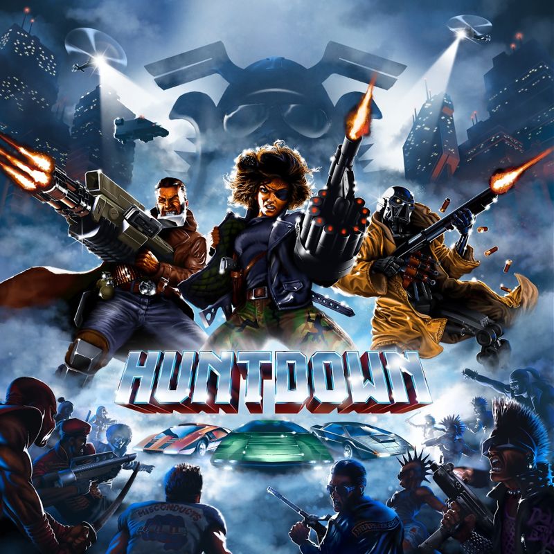 Huntdown box art for Playstation 4