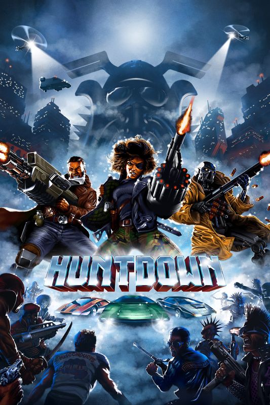 Huntdown box art for Playstation 4
