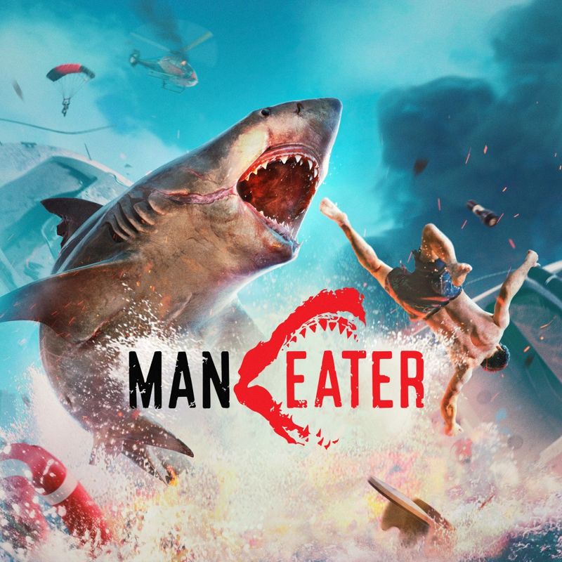 Maneater box art for Playstation 4