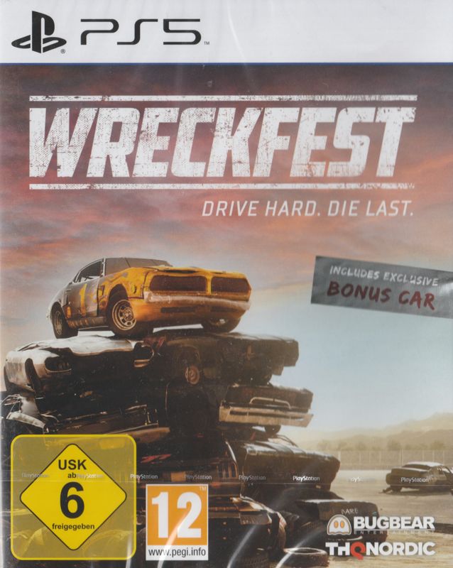 Wreckfest box art for Playstation 5