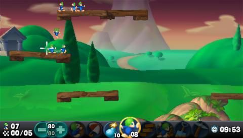 Lemmings screenshot 4 for PSP