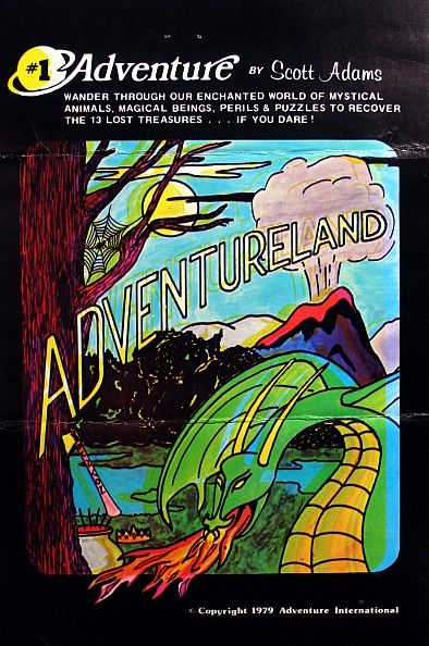 Adventureland box art for TI-99