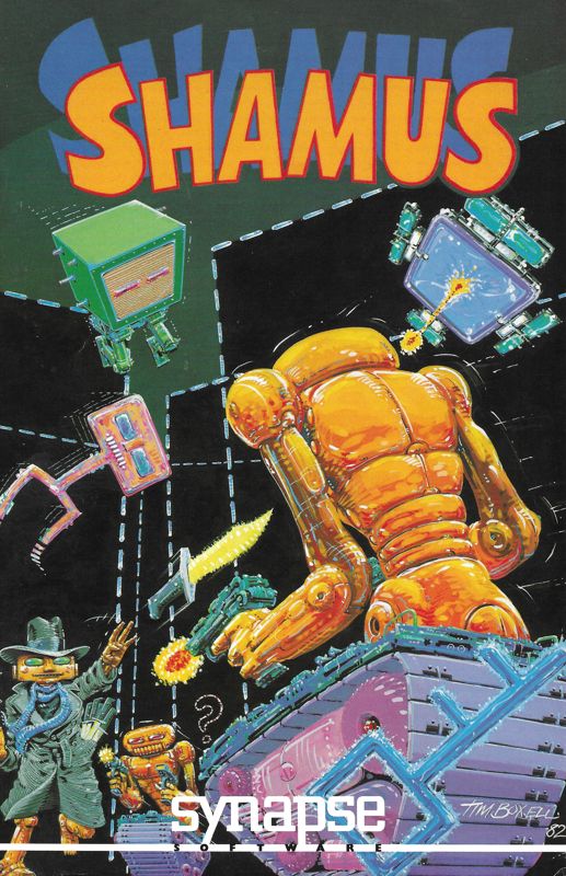 Shamus box art for TI-99