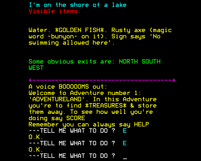 Adventure screenshot 2 for TI-99