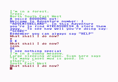 Adventure screenshot 4 for TI-99