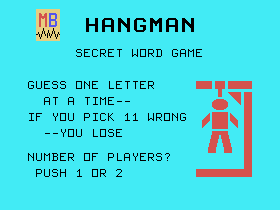 Hangman screenshot 2 for TI-99