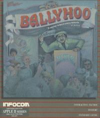 Ballyhoo Apple II  box art