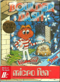 Boulder Dash Apple II US box art