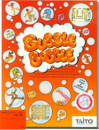 Bubble Bobble Apple II US box art