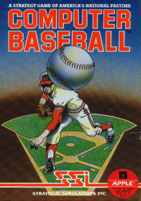 Computer Baseball Apple II US box art