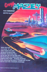 Crazy Mazey Apple II US box art