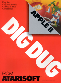 Dig Dug Apple II US box art