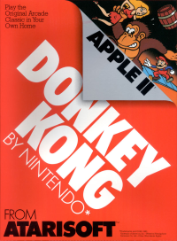 Donkey Kong Apple II  box art