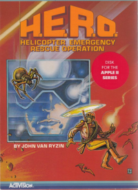 H.E.R.O. Apple II US box art