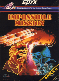 Impossible Mission Apple II  box art