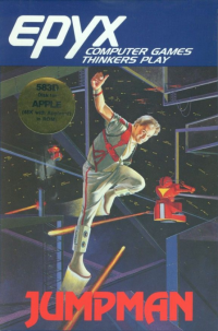 Jumpman Apple II  box art