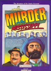 Murder On The Mississippi Apple II  box art