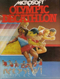 Olympic Decathlon Apple II  box art
