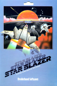 Star Blazer Apple II US box art