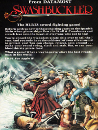 Swashbuckler Apple II US box art