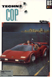 Techno Cop Apple II US box art