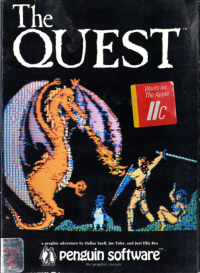 The Quest Apple II US box art