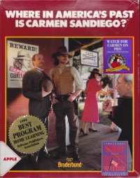 Where in America's Past is Carmen Sandiego? Apple II US box art