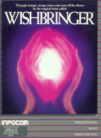 Wishbringer Apple II  box art