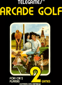Arcade Golf Atari 2600 US box art