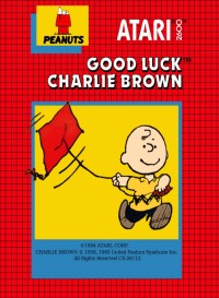 Good Luck Charlie Brown Atari 2600 US box art