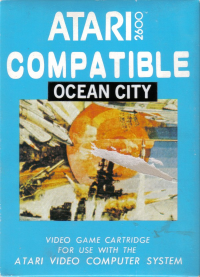 Ocean City Defender Atari 2600  box art