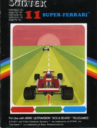 Super-Ferrari Atari 2600 US box art