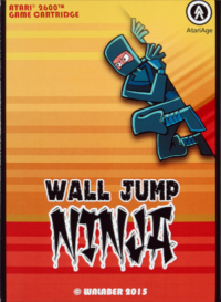 Wall Jump Ninja Atari 2600 box art