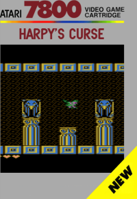 Harpy's Curse Atari 7800 box art