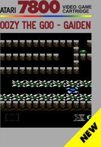 Oozy The Goo Gaiden Atari 7800 box art