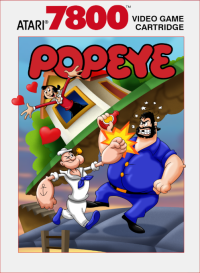 Popeye Atari 7800 box art