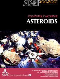 Asteroids Atari 400 US box art