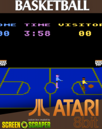 Basketball Atari 400 US box art