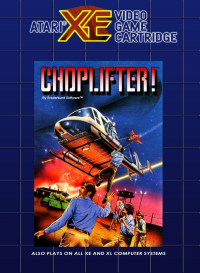 Choplifter Atari XE US box art