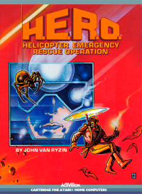 H.E.R.O. Atari 400 US box art