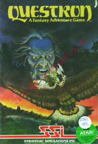 Questron Atari 400 US box art