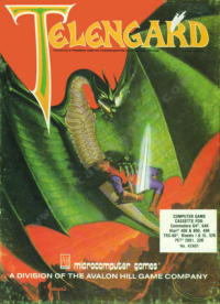 Telengard Atari 400 US box art